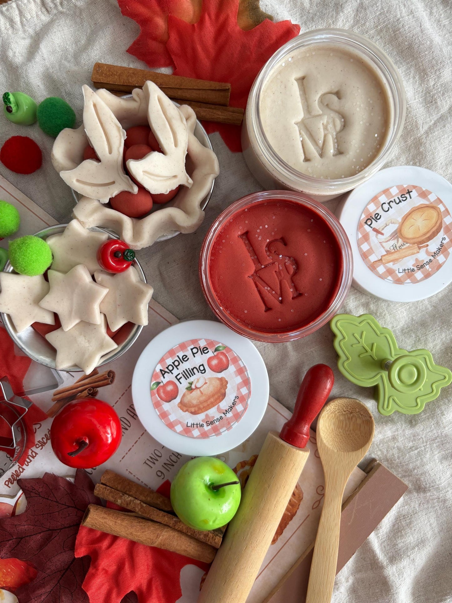 Apple Pie Play Dough Kit