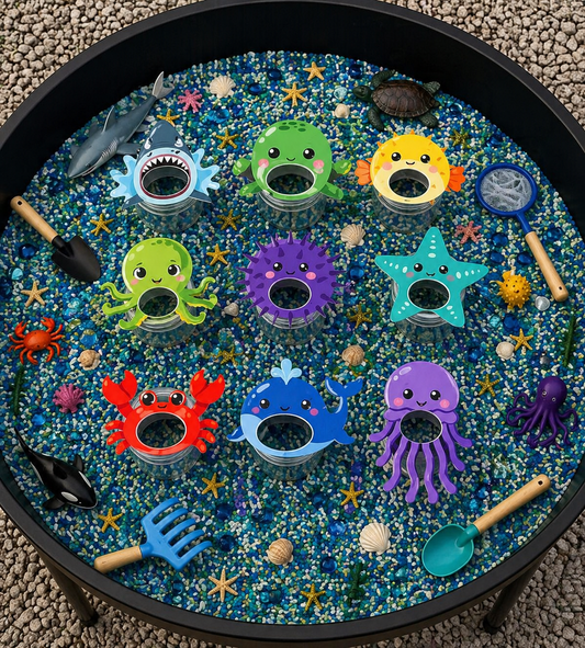 Feed the Ocean Animals | Sensory Bin Activity | Fine Motor Skills Activity