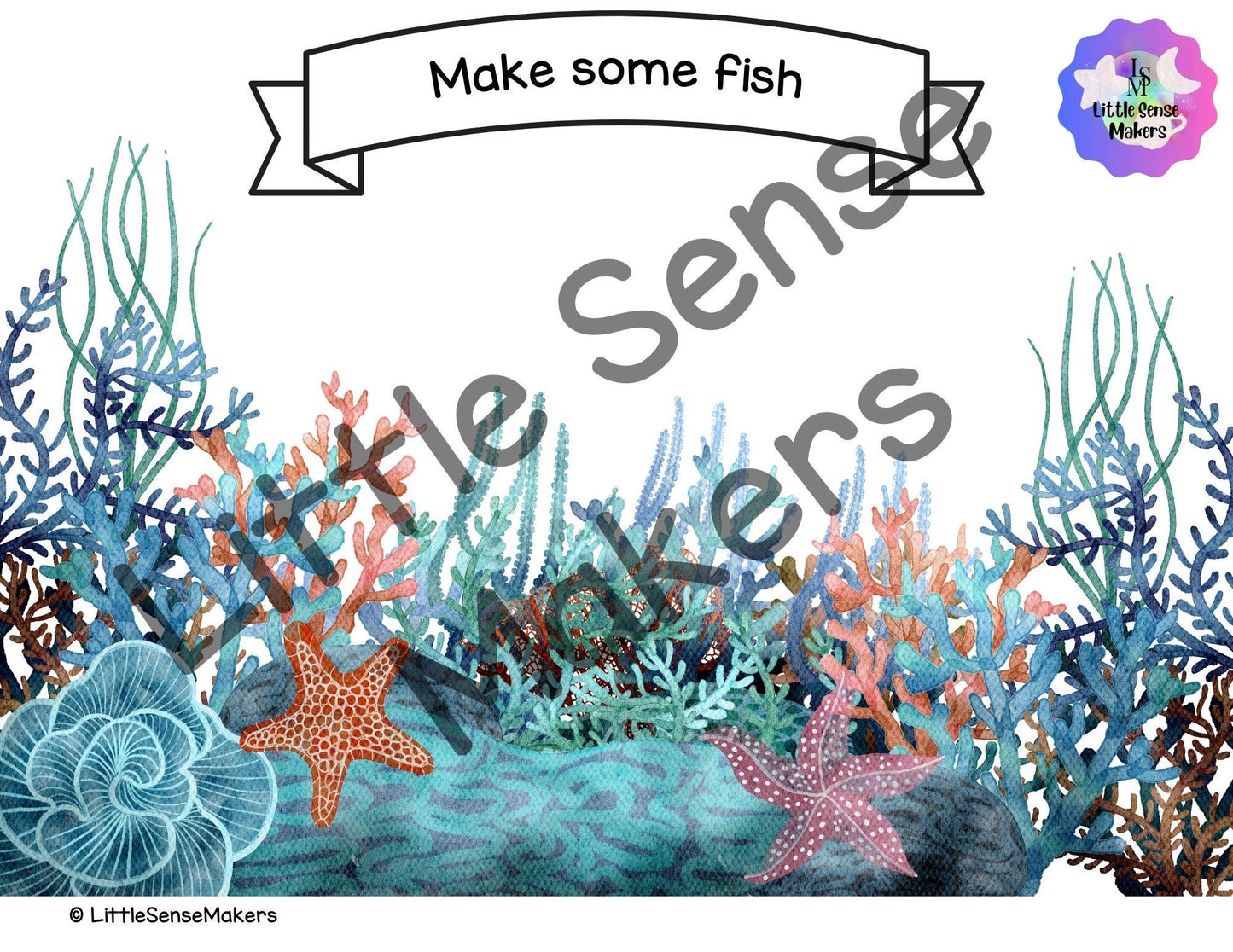 Ocean Themed Dough Mats | Play Dough Mats | Sensory Activity | 10 Play Dough Mats Ready for Instant Download