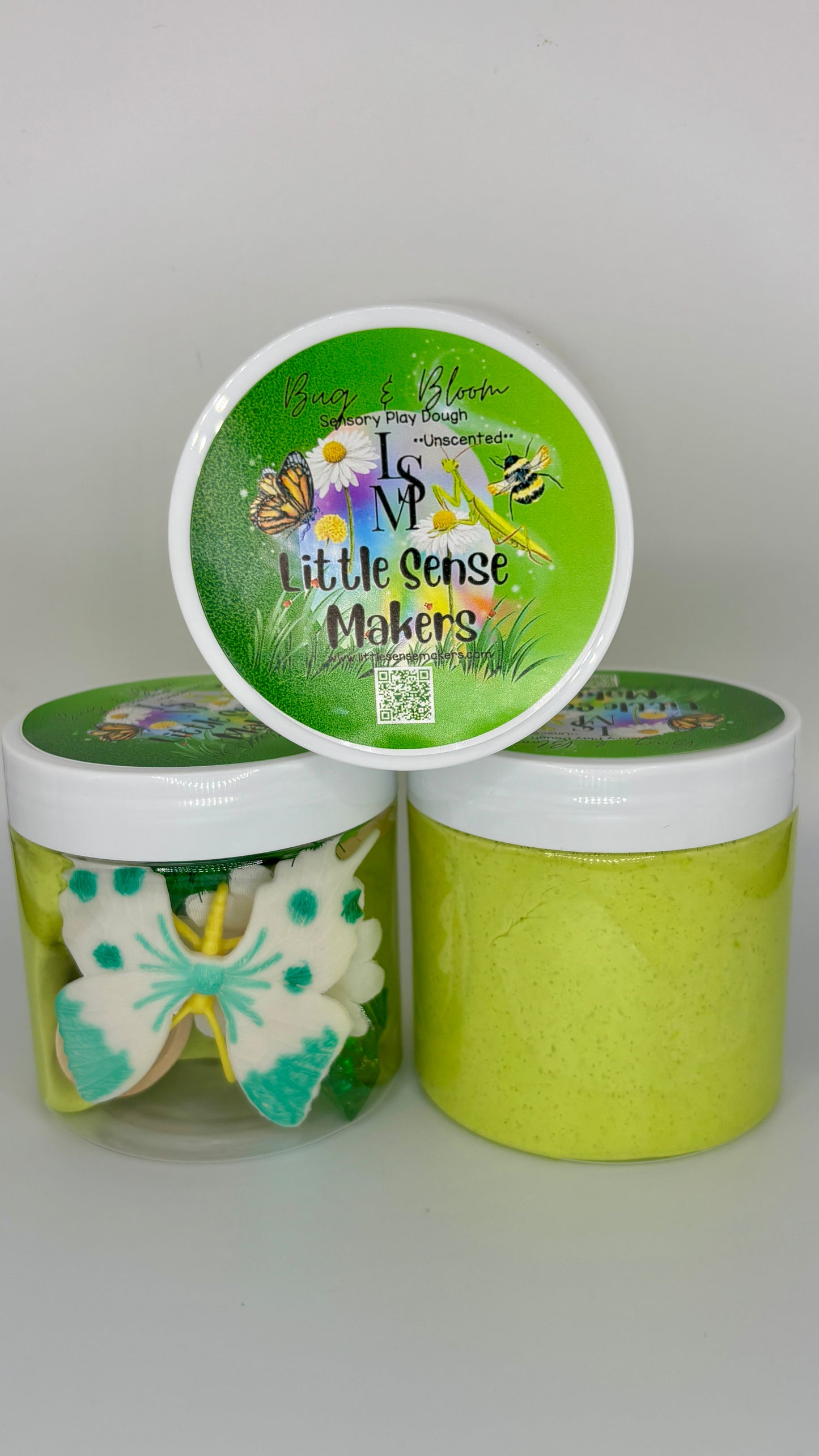 Bug and Bloom  Play Dough Jar | Garden Theme