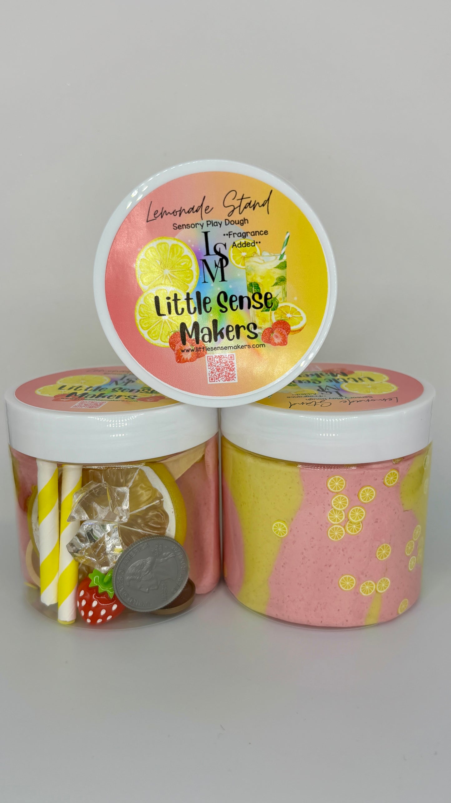 Lemonade Stand Play Dough Jar