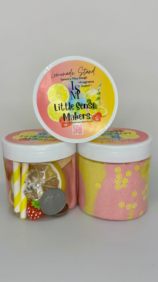 Lemonade Stand Play Dough Jar