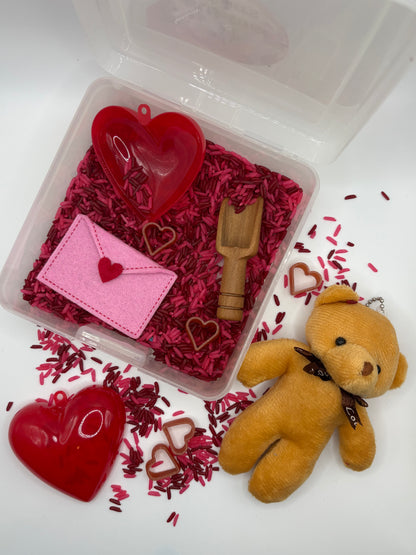 Teddy Bear's Valentine - Mini Sensory Play Kit