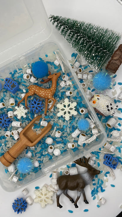 ❄️ Winter Woodland Wonder – Mini Sensory Play Kit ❄️
