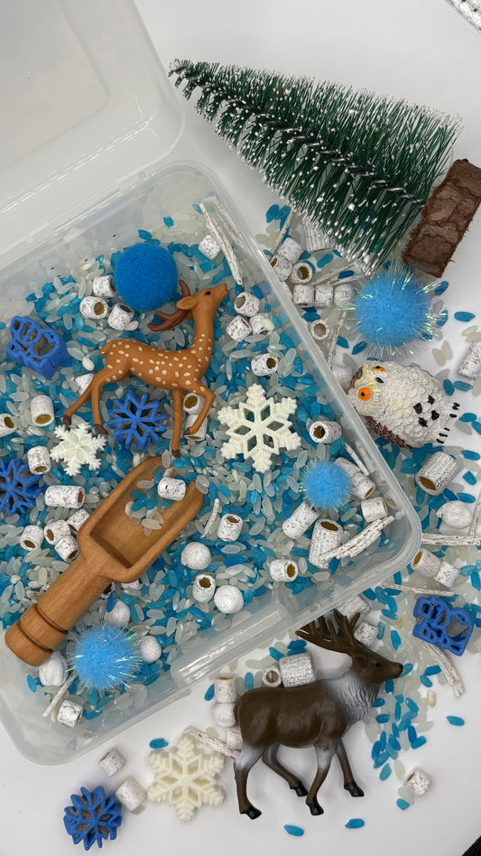 ❄️ Winter Woodland Wonder – Mini Sensory Play Kit ❄️