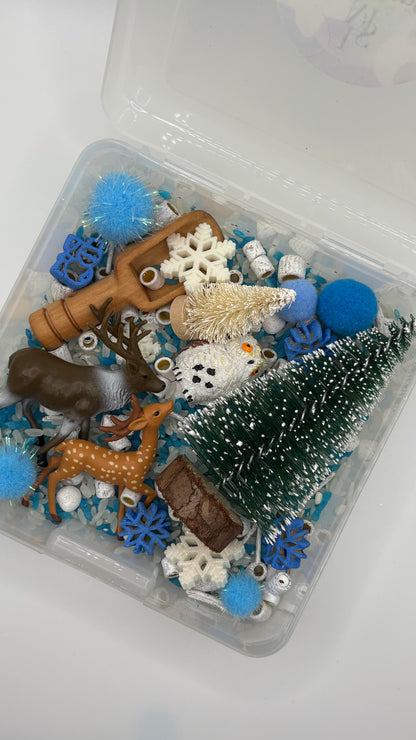 ❄️ Winter Woodland Wonder – Mini Sensory Play Kit ❄️