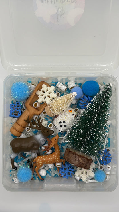❄️ Winter Woodland Wonder – Mini Sensory Play Kit ❄️