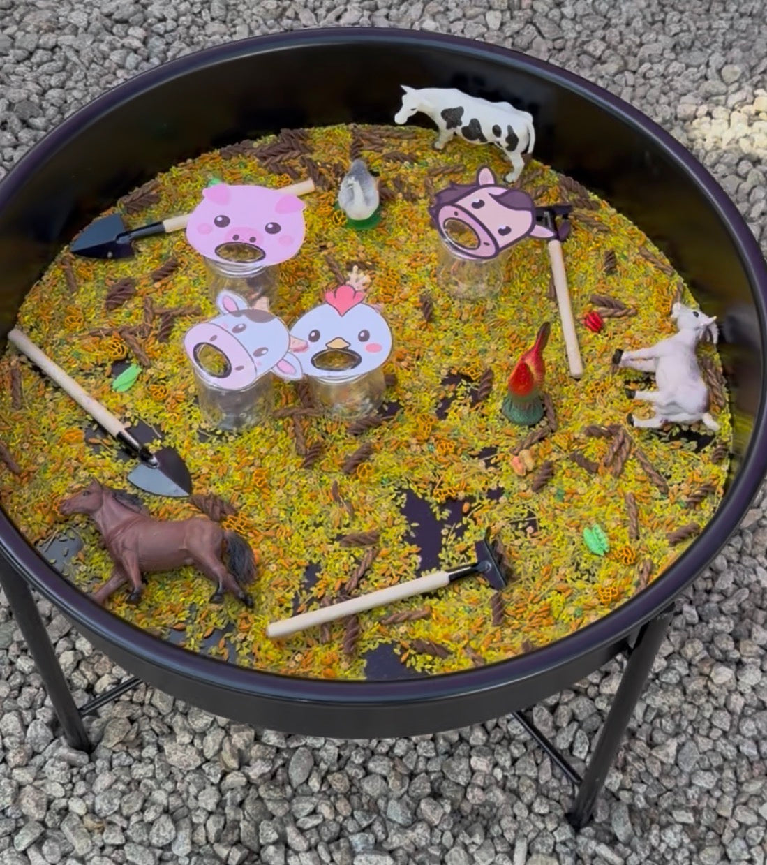 Feed the Farm Animals | Sensory Bin Activity | Fine Motor Skills Activity