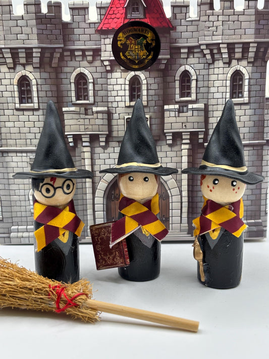 Magical Wizard Peg Doll Set