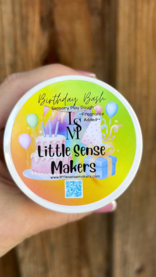 Birthday Bash Play Dough Jar