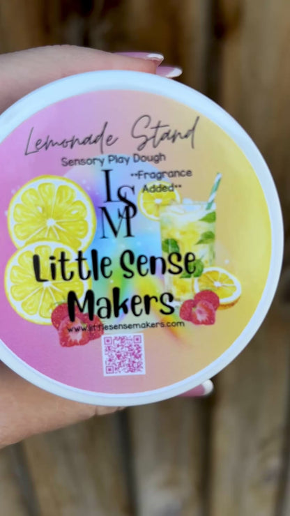 Lemonade Stand Play Dough Jar